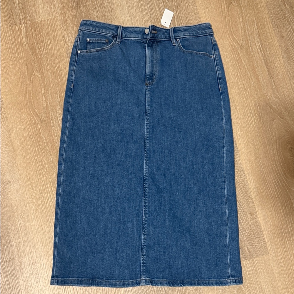 Classic Blue Denim Skirt